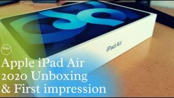 Apple iPad air 2020 Unboxing & First Impression.