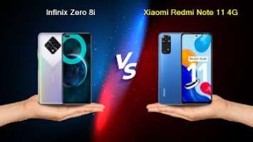 Infinix Zero 8i Vs Xiaomi Redmi Note 11 4G Comparison #shorts