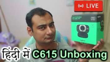 A Live Unboxing of Logitech C615 Webcam