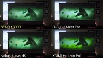 #Benq#dangbei mars pro#nebula laser tv #xgimi horizon pro projector and vividstorm ALR screen review