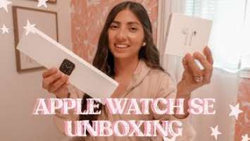 Apple Watch SE Unboxing + AirPods with Wireless Charging Case