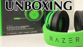 Razer Kraken Tournament Edition Wired Headset Unboxing