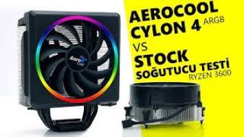 Aerocool Cylon 4 ARGB Cooler Ryzen 3600 Test vs Stock Cooler