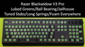 Razer Blackwidow V3 Pro Ball Bearing Mod