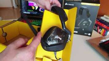 Auriculares CORSAIR Void Elite Surround 7.1 - PC - PS4 - XBOX - Switch  UNBOXING