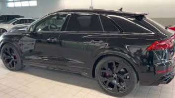 Audi RS Q8 with 325/35 ZR￼ 23 Michelin Pilot Sport 4 S tires on all four stock rims