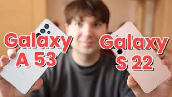 Samsung Galaxy S22 vs Galaxy A53 Camera Comparison Video FHD vs 4K UHD