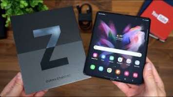 Unboxing the new Samsung Galaxy Z Fold3 5G. Folding Smartphone. Infinity Flex Display | Cool device!