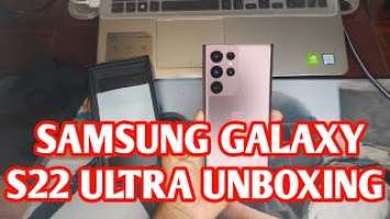 SAMSUNG GALAXY S22 ULTRA UNBOXING MY NEW PHONE  2023/BEST PHONE 2023 S22 ULTRA