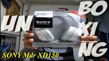 UNBOXING sony mdr xd150