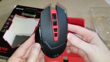 Redragon MIRAGE Black-Red USB Gaming mouse Unboxing