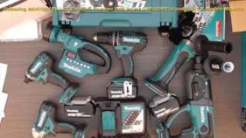 Unboxing MAKITA 18V LXT DHP482RT3J+DHR202Z+DTD152Z+DGA452Z+DTW190Z+BMR 050 - Bob The Tool Man