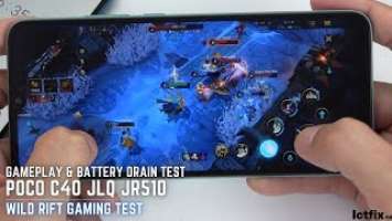 Poco C40 League of Legends Mobile Wild Rift Gaming test | JLQ JR510, 4GB RAM