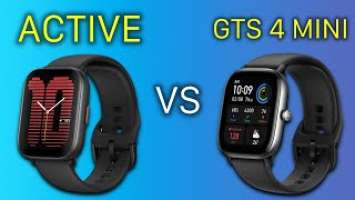 Amazfit Active vs Amazfit GTS 4 Mini | Full Specs Compare Smartwatches