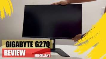 Best Budget Gaming Monitor - Gigabyte G27Q | Unboxing & Review | Miscellany