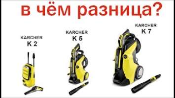 Сравнение KARCHER k 2 compact, k 5 full control , k 7 full control premium