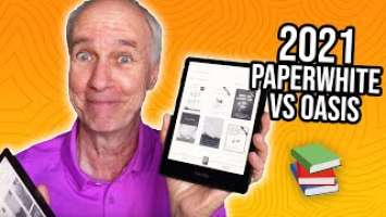 New Kindle Paperwhite 2021 vs Kindle Oasis