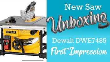 Dewalt DWE7485 unboxing and initial impressions