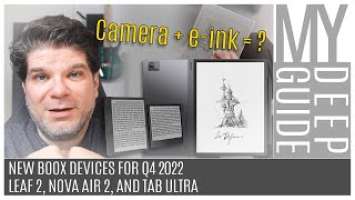 New Boox Devices For Q4 2022: Leaf 2, Nova Air 2, And Tab Ultra