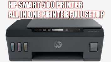 Hp smart tank 500 Unboxing |Full setup | photo copy-scan-print