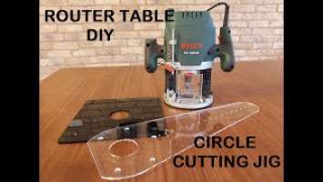 Making a Benchtop Router Table using Circle Cutting Jig for BOSH POF 1200 AE