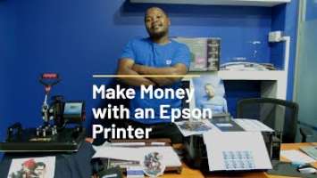 Make Money with an Epson Printer | Print Face Mask| T-shirt| ID Card| Poster #L850 #L805