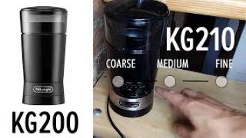 Delonghi KG200 vs KG210: how the grind adjustment works?!