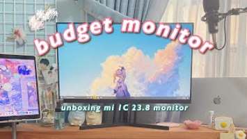 ✨ unboxing xiaomi 23.8" 1C desktop monitor || budget monitor philippines