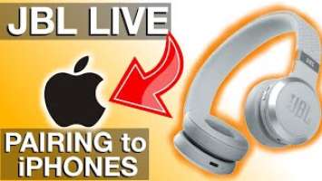 Pairing JBL LIVE Headphones to an iPhone (How to, LIVE 460nc)