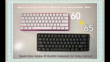 HyperX Alloy Origins 60  Pink VS HyperX Alloy Origins 65《极度未知（HyperX）起源 60 VS 65 RGB 游戏机械键盘对比》