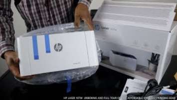 HP LASER 107W  UNBOXING AND FULL TOUR OF THIS AFFORDABLE WIRELESS PRINTING GEAR