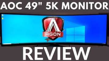 AOC AGON AG493UCX 49" 5K Ultrawide Curved Gaming Monitor Review (2020)