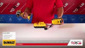 Dewalt DCD996X1 Cordless XR Brushless Combi Drill with 1 x FLEXVOLT 9.0Ah Battery | UK Planet Tools