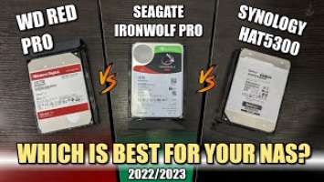 Seagate Ironwolf Pro vs WD Red Pro vs Synology HAT5300 Hard Drives - Which Should You Buy?