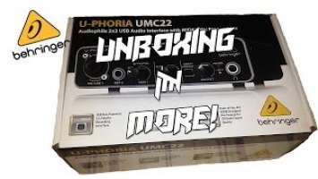 Behringer U-Phoria UMC22 Unboxing!