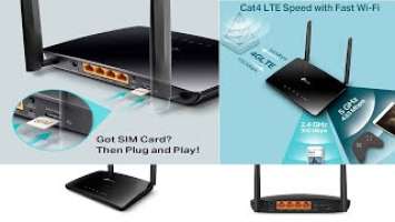 4G LTE SIM slot mobile Wi-Fi Router | TP-Link Archer MR200 AC750| Dual Band| Plug & play sim card |