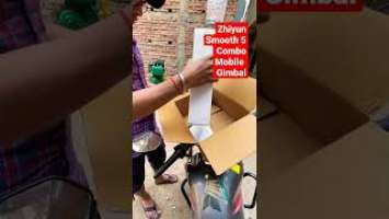 Zhiyun Smooth 5 Combo Best in 2022 Mobile Gimbal Unboxing Chayie ? To Please Like  and Subscribe