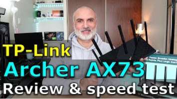 TP-Link Archer AX73 WIFI6 router review & speed test AX5400 | Should you buy it?