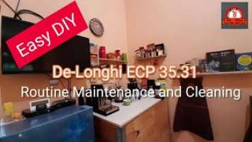 [EASY DIY No Expert Needed]DeLonghi ECP 35.31 Routine Maintainance and Cleaning