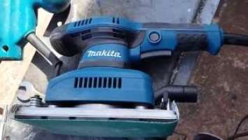 Makita BO3710 1/3 Sheet Sander Unboxing and Useage