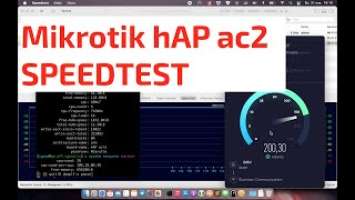 Mikrotik hAP ac2 speedtest 5ГГц ac