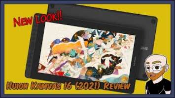 Huion Kamvas 16 2021 Display Tablet - Review | Plus Drawing A Cute Lady