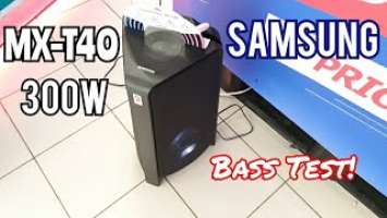 Samsung MX-T40 Sound Tower High Power Audio 300W | Bass Test!