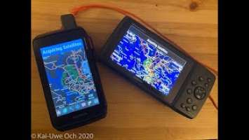 Garmin 276cx and Montana 700i routing comparison