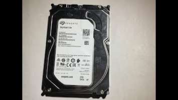 Seagate SkyHawk Lite 2TB Hard Drive for security camera server unboxing