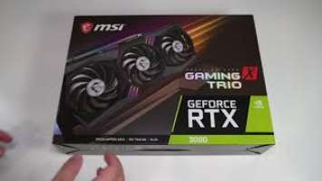 Unboxing the magnificent MSI GeForce RTX 3090 Gaming X Trio 24GB