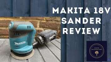 Makita DBO180Z Random Orbital sander review - 18v battery/cordless.