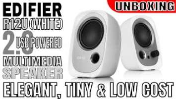 EDIFIER  R12U USB MULTIMEDIA SPEAKER (WHITE) UNBOXING