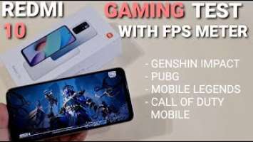 Xiaomi Redmi 10 (Redmi 10 Prime) Gaming Test - FPS & Temperature Meter! Genshin Impact, PUBG, CODM!