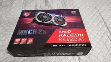 Unboxing the MSI Radeon RX 6650 XT MECH 2X OC 8GB